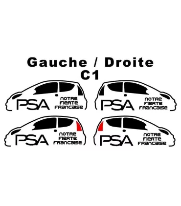 Stickers PSA Notre Fierté Française C1