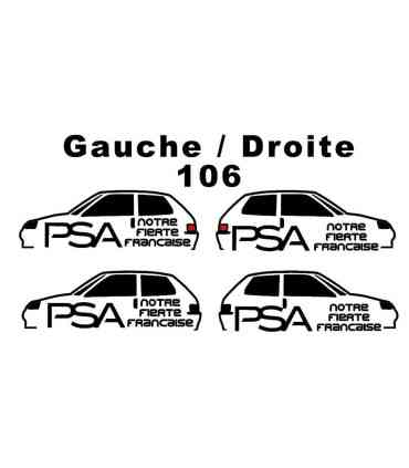 Stickers PSA Notre Fierté Française 106