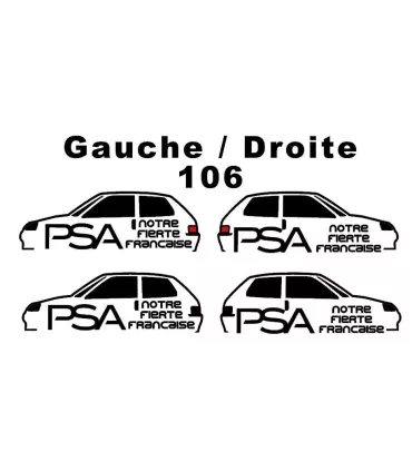 Stickers PSA Notre Fierté Française 106
