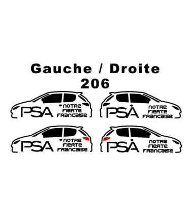 Stickers PSA Notre Fierté Française 206