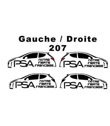 Stickers PSA Notre Fierté Française 207