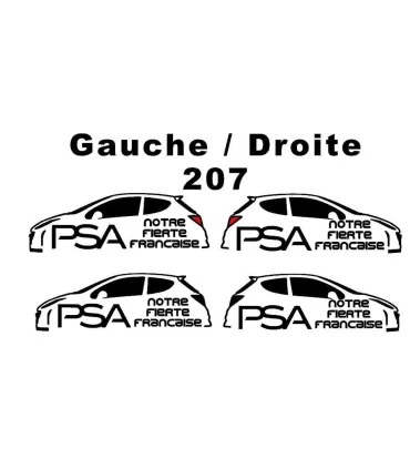 Stickers PSA Notre Fierté Française 207