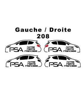 Stickers PSA Notre Fierté Française 208