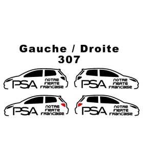 Stickers PSA Notre Fierté Française 307