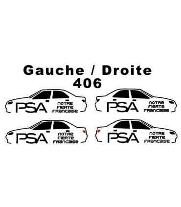 Stickers PSA Notre Fierté Française 406 Berline