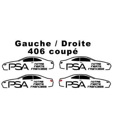 Stickers PSA Notre Fierté Française 406 Coupé