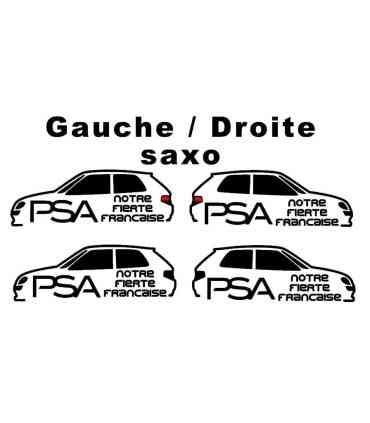 Stickers PSA Notre Fierté Française Saxo