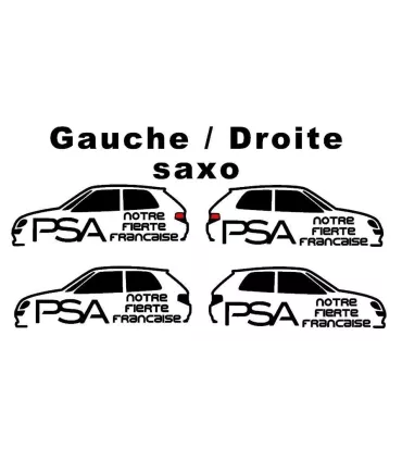 Stickers PSA Notre Fierté Française Saxo
