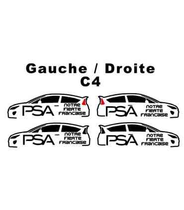 Stickers PSA Notre Fierté Française C4