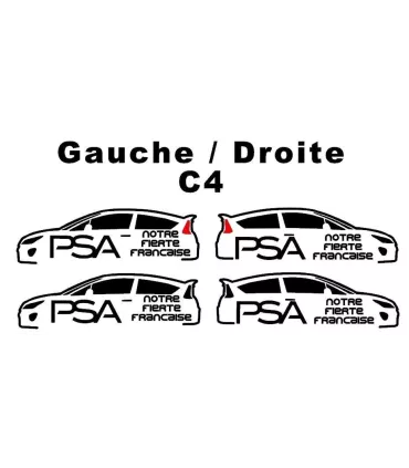 Stickers PSA Notre Fierté Française C4