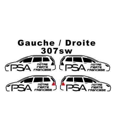 Stickers PSA Notre Fierté Française 307sw