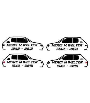 Stickers PSA  Hommage M.Welter