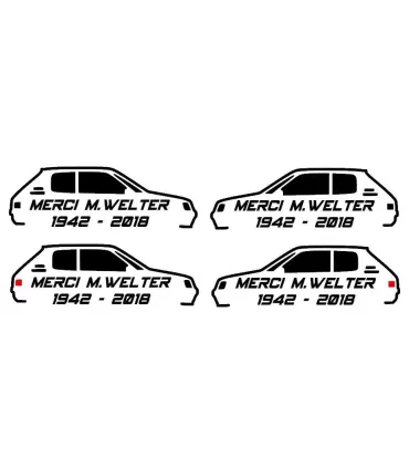Stickers PSA  Hommage M.Welter