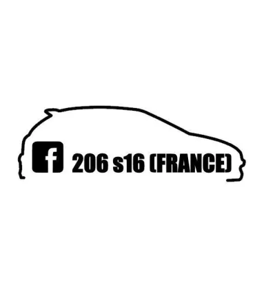 Stickers  206 S16 France Simple