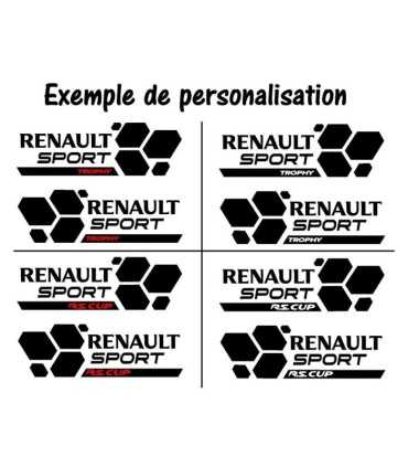 Paire de Stickers Renault Sport Style RS16