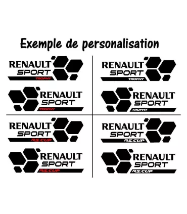 Paire de Stickers Renault Sport Style RS16