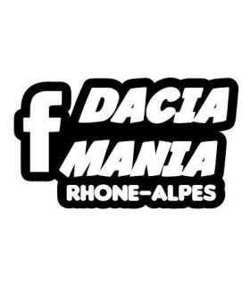 Stickers  Dacia Mania RHONE ALPES  "Unis"