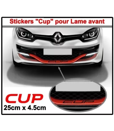 Stickers  CUP pour lame Avant  Clio 4RS