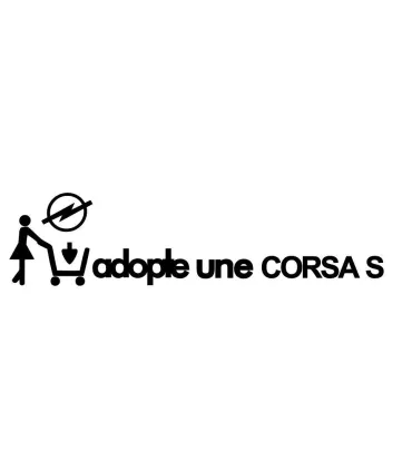 Stickers Adopte une Corsa S