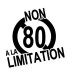 Stickers Non au 80