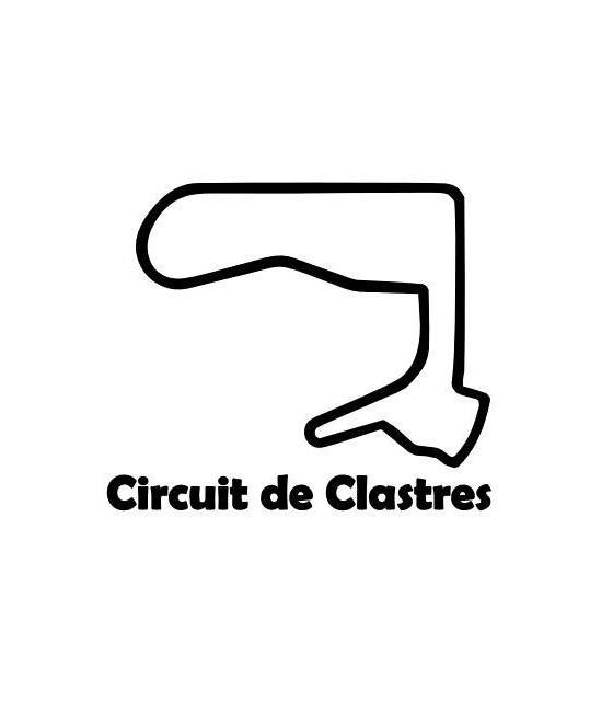 Stickers TRACÉ CIRCUIT CLASTRES Nouveau
