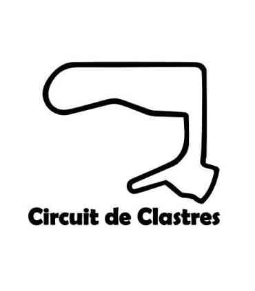 Stickers TRACÉ CIRCUIT CLASTRES Nouveau