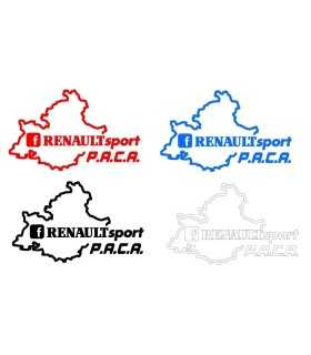 Stickers Renault Sport Paca Couleur Unis