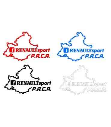 Stickers Renault Sport Paca Couleur Unis