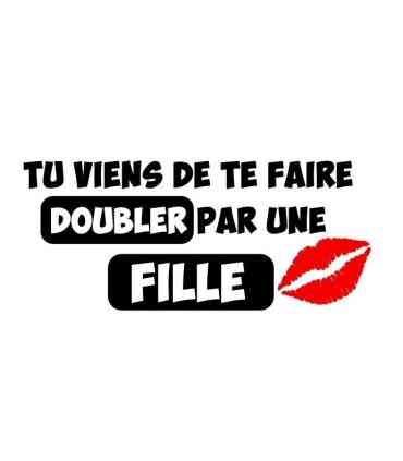 Stickers DOUBLER PAR UNE FILLE