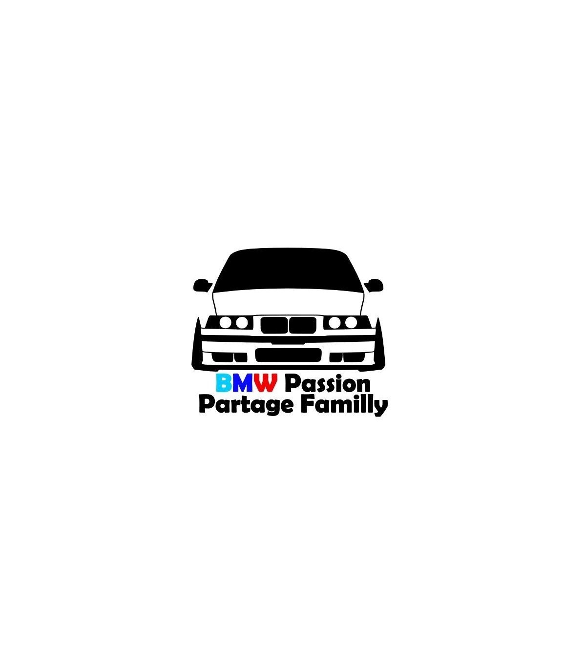 Stickers BMW Passion Partage Familly