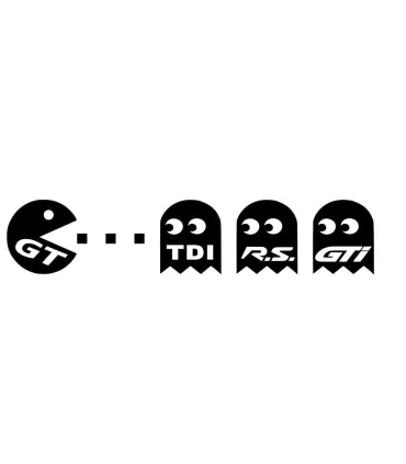 Stickers Pac Man Subaru GT