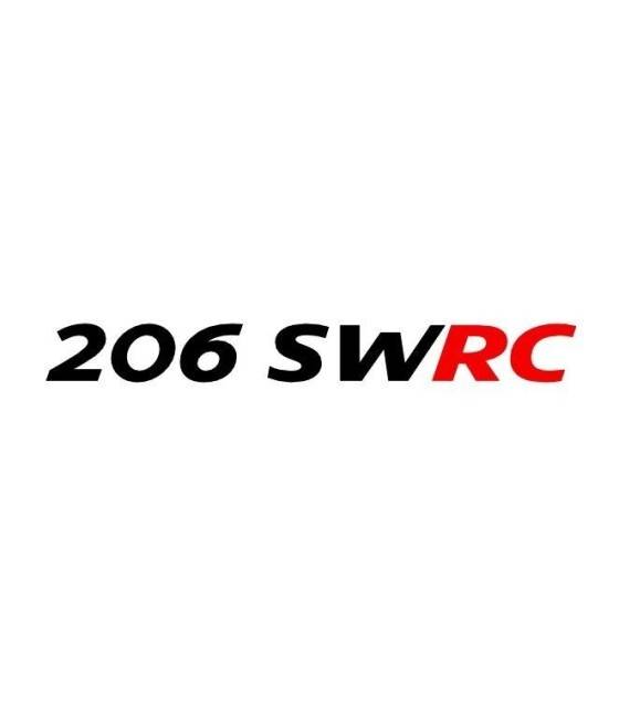 Stickers Lettrage 206 SWRC