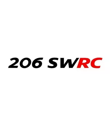 Stickers Lettrage 206 SWRC