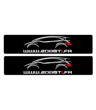 2 Cache Plaque Plexi 208GTI.FR