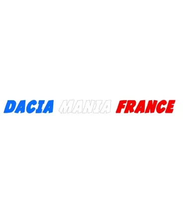 LETTRAGE PARE SOLEIL DACIA MANIA FRANCE TRI COLOR