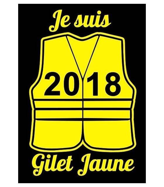 Stickers Je suis Gilet Jaune 1