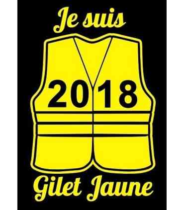 Stickers Je suis Gilet Jaune 1