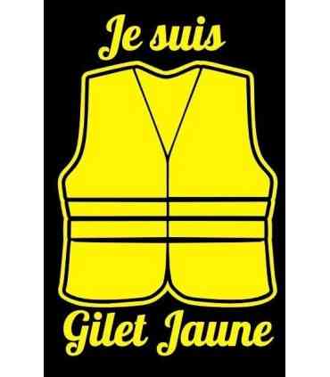 Stickers Je suis Gilet Jaune 2