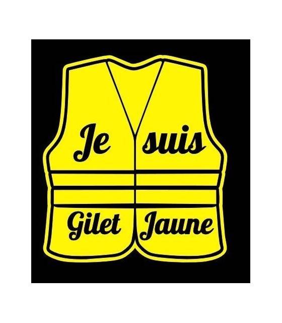 Stickers Je suis Gilet Jaune 3