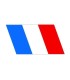 Stickers DRAPEAU FRANÇAIS 10 X 5cm inverser