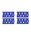 4 Stickers Marque BRAID