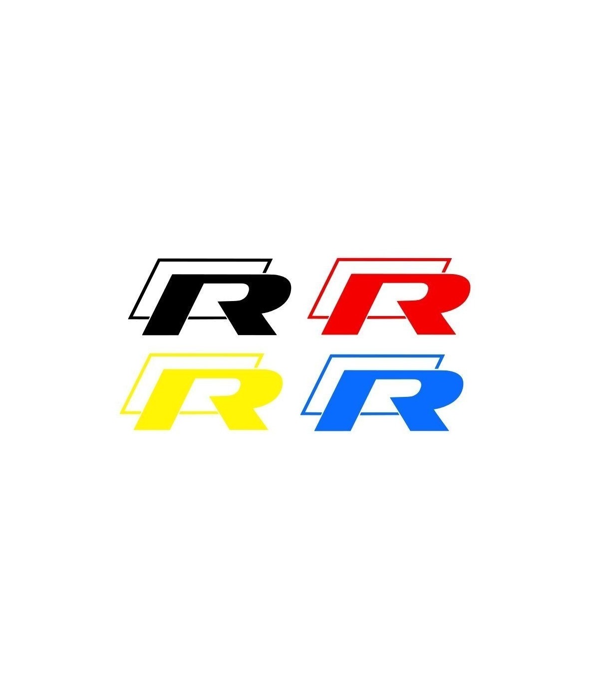 Double R Sticker Vw Golf R Stickers
