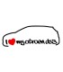 Stickers I Love My Citroën DS3 Gauche