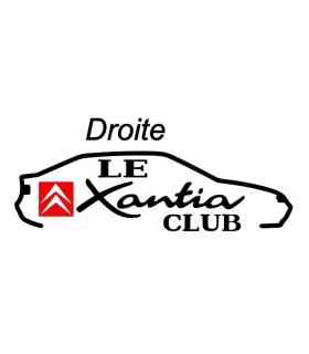 Stickers Le club Xantia Carré rouge sens droit