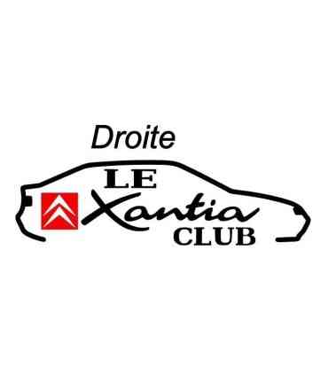 Stickers Le club Xantia Carré rouge sens droit