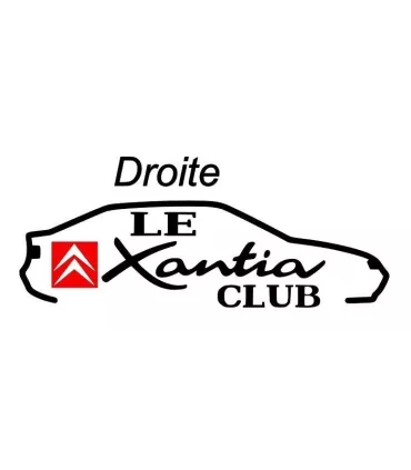 Stickers Le club Xantia Carré rouge sens droit