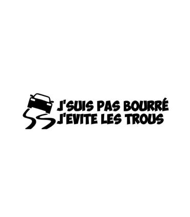 Stickers PAS BOURRE 2