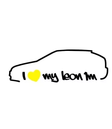 Stickers I Love My Leon 1M Gauche