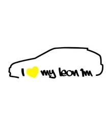 Stickers I Love My Leon 1M Gauche