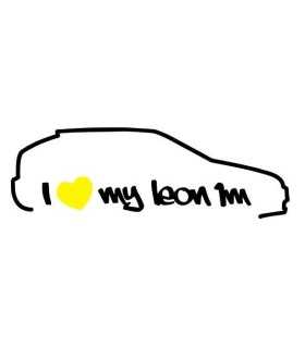 Stickers I Love My Leon 1M Droit
